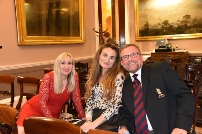 Grays of Westminster Christmas Dinner: Debbie Hughes, Christina Eleftheriades, Steve Hughes