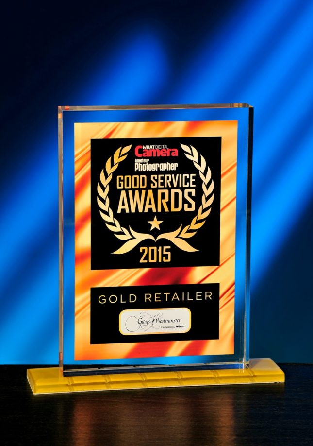 Gold Retailer Good Service Award 2015
